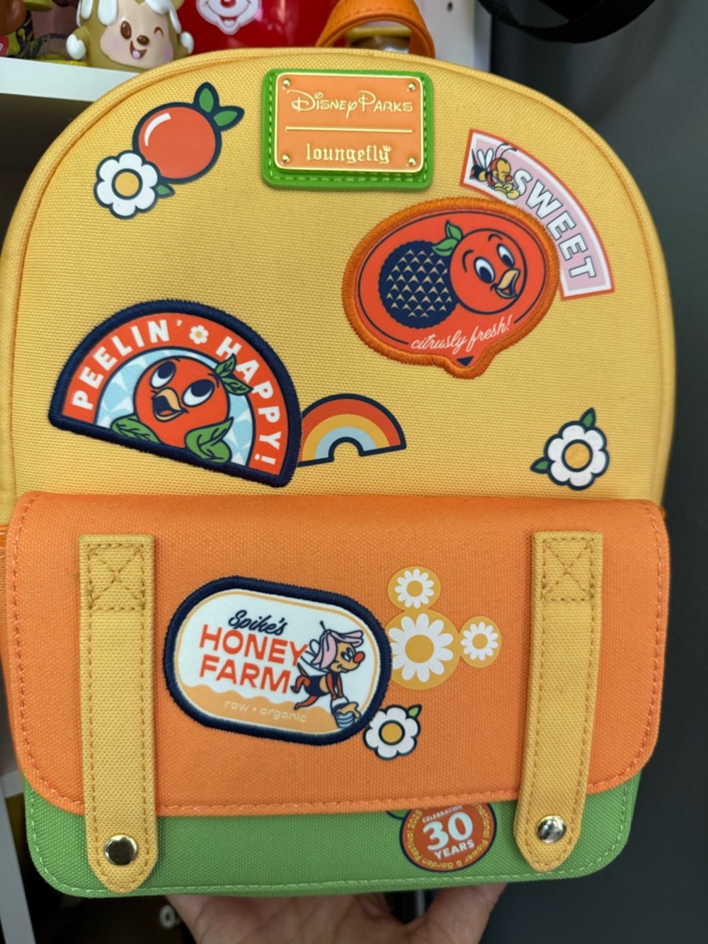 Loungefly Orange Bird & Spike Backpack EPCOT Flower & Garden Fest NWT - Picture 6 of 9